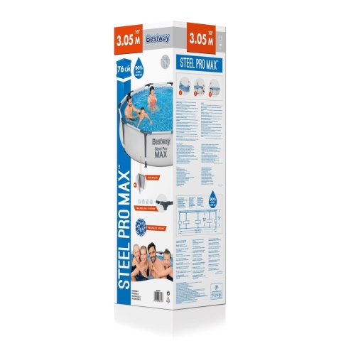 BASEN OGRODOWY STELAŻOWY 305x76 cm BESTWAY