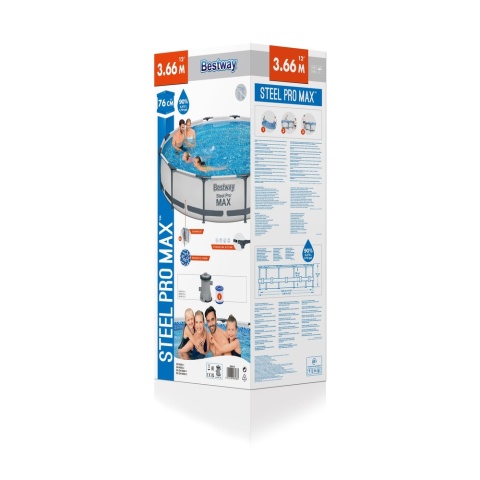 BASEN OGRODOWY STELAŻOWY 366x76 CM BESTWAY 3W1