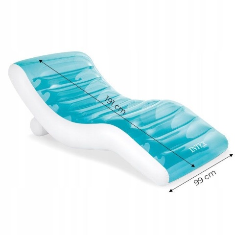 DMUCHANY MATERAC DO PŁYWANIA 191x99 cm INTEX 56874 LEŻAK DO BASENU