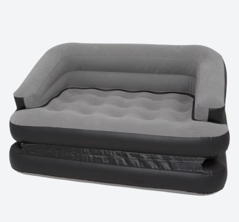 MATERAC DMUCHANY 2 OSOBOWY SOFA OGRODOWA NA DZIAŁKE WYJAZD 198x138x62 MOCNY