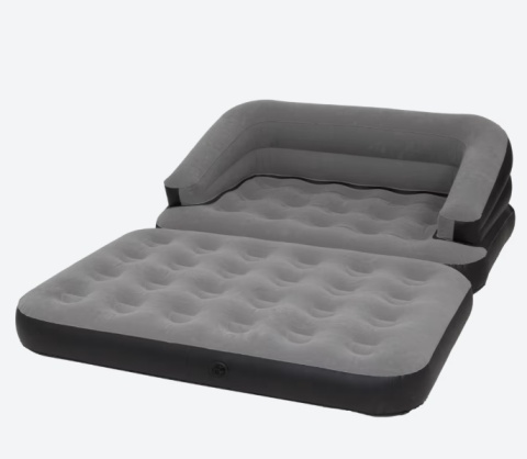 MATERAC DMUCHANY 2 OSOBOWY SOFA OGRODOWA NA DZIAŁKE WYJAZD 198x138x62 MOCNY